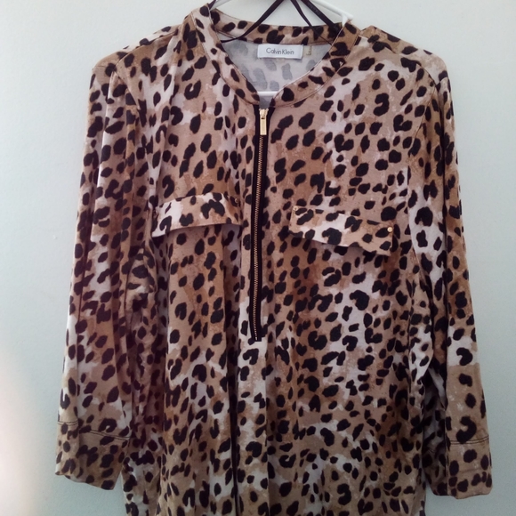Calvin Klein Tops - Calvin Klein | Animal Print | Casual